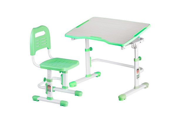 Комплект парта и стул-трансформеры FunDesk Vivo ll Green (зеленый)