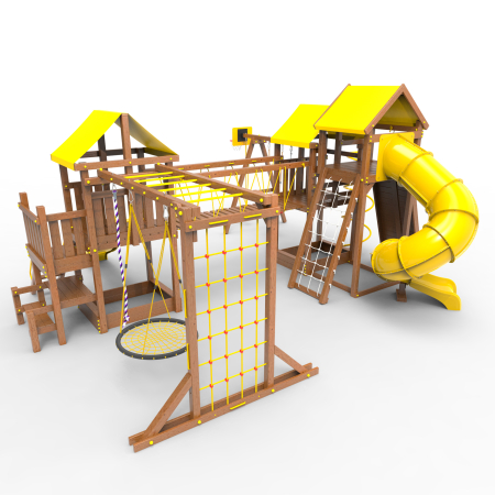 Детская площадка Пикник "Оптимус " Стэйдж К с винтовой трубой