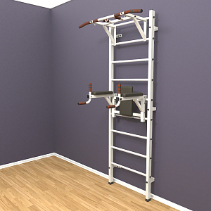 Шведская стенка "LittleSport" Pull-Up 2.0 (белый*белый)