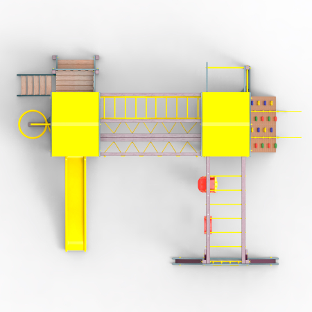 Детская площадка Пикник «Лила» Кракен Компакт с турником и шведской стенкой