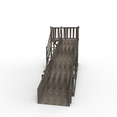 Детская площадка - деревянная горка Пикник "Зима №3" Блэк