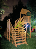 Зимняя деревянная горка "IgraGrad Snow Fox 12 м" с двумя скатами