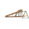 Детская площадка - деревянная горка Пикник "Зима №3" Вега с качельной балкой