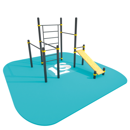 картинка Спортивный комплекс турник, брусья, скамья для пресса, шведская стенка ВоркАут ЛС49 от магазина Лазалка