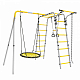 картинка Детский спортивный комплекс для дачи ROMANA Веселая лужайка - 2 (желтый/серый) от магазина Лазалка