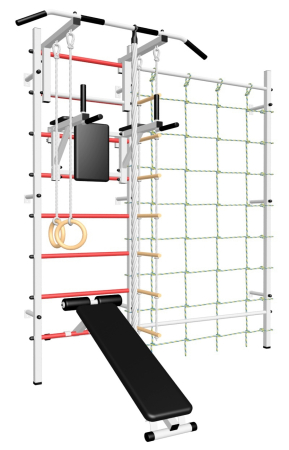 картинка Шведская стенка Sv Sport 5110 (Турник стандарт/Лестница/Канатный лаз) арт. 5110 от магазина Лазалка