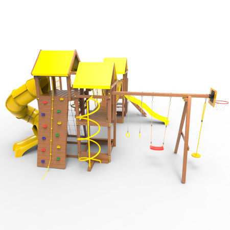 Детская площадка Пикник "Оптимус " Стэйдж К с винтовой трубой