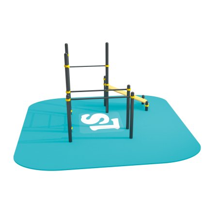 картинка Спортивный комплекс турник, брусья, скамья для пресса, шведская стенка ВоркАут ЛС49 от магазина Лазалка