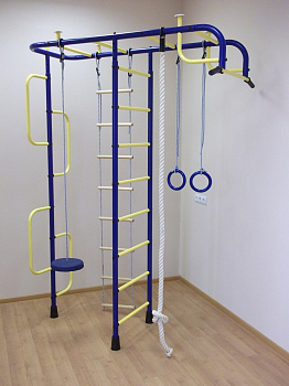 Детский спортивный комплекс ДСК "Пионер-3" 3-х опорный синий-желтый
