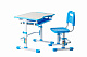 Комплект парта и стул-трансформеры FunDesk Vivo Blue (голубой)