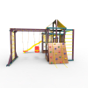 Детская площадка Пикник «Лила» Кракен Компакт с турником и шведской стенкой