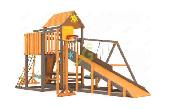 картинка Всесезонная площадка IgraGrad С с балконом мод.2 SF от магазина Лазалка