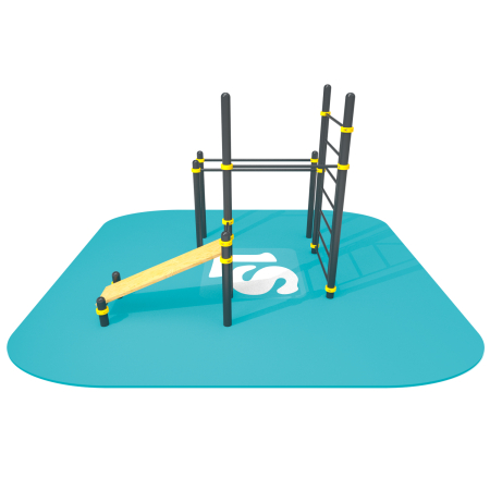 картинка Спортивный комплекс турник, брусья, скамья для пресса, шведская стенка ВоркАут ЛС49 от магазина Лазалка