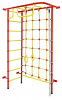 Детский спортивный комплекс ДСК "Пионер-8" с сетью (пристеночный) красный-желтый