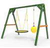 Деревянные качели Пикник 2 "Вега" (качели гнездо 1м + качели шар)