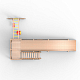 Детская площадка - деревянная горка Пикник "Зима №3" Оптимус с рукоходом