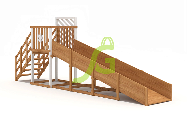 картинка Зимняя горка "IgraGrad Snow Fox", скат 5 м мод.2 от магазина Лазалка