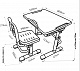 Комплект парта и стул-трансформеры FunDesk Vivo Grey (серый)