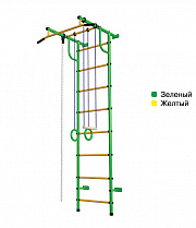 Детский спортивный комплекс ДСК "Пионер-с2н" (усиленый)(пристеночный) Зеленый-желтый