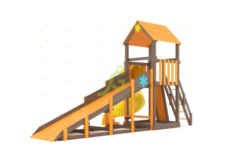 картинка Всесезонная площадка IgraGrad С Tower с трубой SF от магазина Лазалка