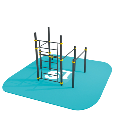 картинка Спортивный комплекс турник, брусья, скамья для пресса, шведская стенка ВоркАут ЛС49 от магазина Лазалка